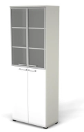 Модуль шкафа 6 ур., задняя стенка HDF (стекло в алюм. раме) 76H105.0023.1022